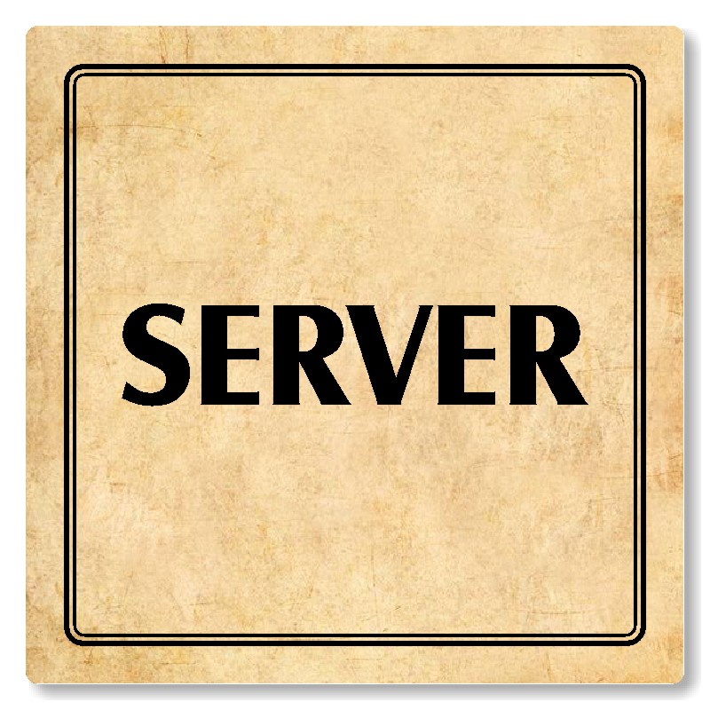 Server, 118x118mm, pergamen, Utah
